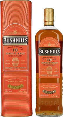 Produktbild von Bushmills 10 Years Sherry Cask + Box 1000ml 46% Vol.