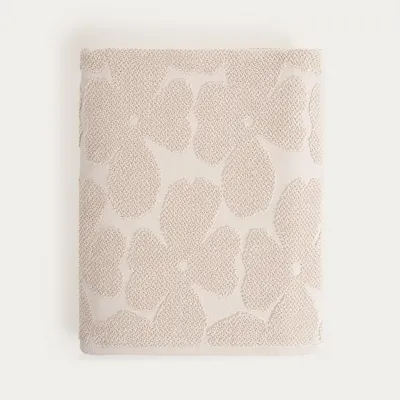 Produktbild von HOMLA FLORES beige Jacquard-Handtuch 100x150 cm