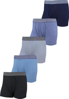 Produktbild von TupTam Jungen Boxershorts Unterhose Kinder Boxer Unterwäsche 10er Pack, Farbe: 5er Pack Schwarz Grau Blau, Größe: 140-146