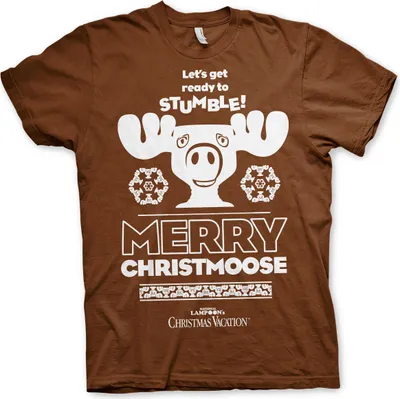 Produktbild von Merry Christmoose T-Shirt - Medium - Brown