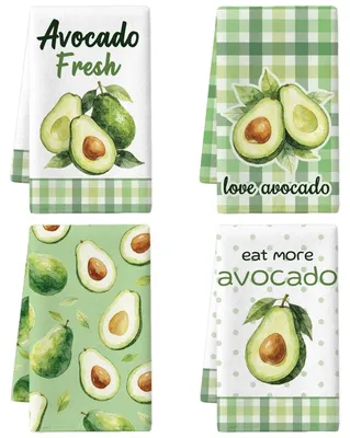 Productafbeelding van Set van 4 Avocado Print Keukendoeken