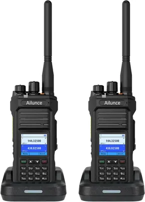 Produktbild von Retevis Ailunce HA1UV Amateurfunk mit Mikrofon, Walkie Talkie mit großer Reichweite,Rechargeable Dual Band Two Way Radio, IP67 Wasserdicht(2 Stück)