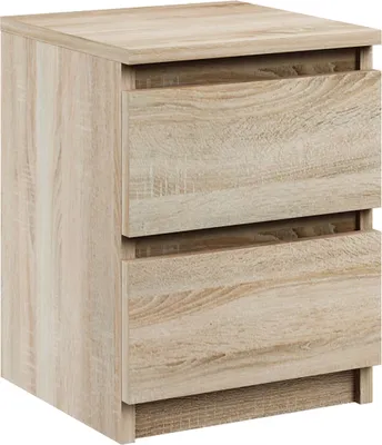 Produktbild von Nachttisch Kommode mit 2 Schubladen Sideboard sonoma