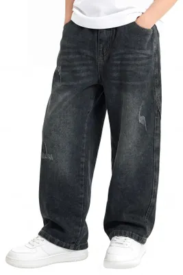 Produktbild von Omgoods – Baggy Jeans für Jungen mit elastischem Bund