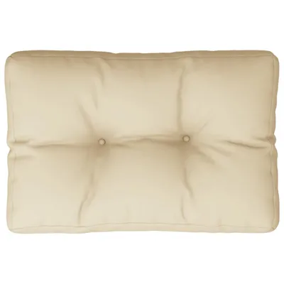 Obrázek produktu pro Poduška na palety béžová 60 x 40 x 12 cm textil