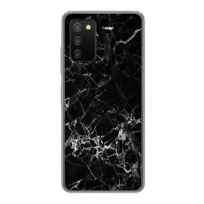 Produktbild von MuchoWow® Handyhülle Schutzhülle Hülle für Samsung Galaxy A03s Marmor - Stein - Schwarz Silikon Softcase Handy Hülle - Schutz