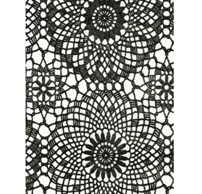 Produktbild von Klebefolie - Möbelfolie Spitzen Design schwarz -  45 cm x 200 cm