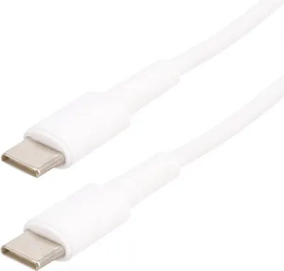 Image de Câble USB 2.0 - C vers M/M - 3 A - Blanc - 2 m - Erard