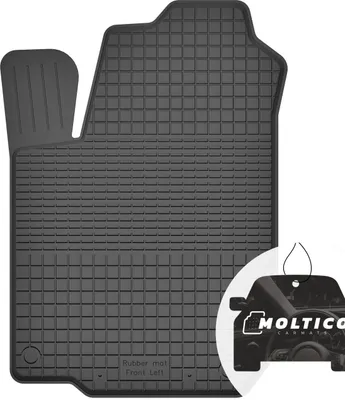 Immagine prodotto di Tappetini in gomma per conducente con bordo tappetini per auto tappetini in gomma per auto set da 1 pezzo - adatto a Hyundai i40 2011-2019