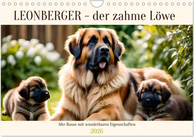 Produktbild von Leonberger - der zahme Löwe (Wandkalender 2026 DIN A4 quer), CALVENDO Monatskalender