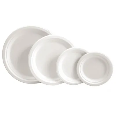 Immagine prodotto di 20x NATUREStar 41022Teller rund Ø 230 mm Zuckerrohr weiß