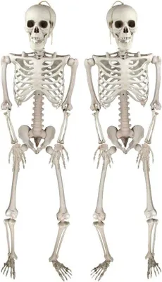 Productafbeelding van Famanu Realistische skeletten - Halloween decoratie voor binnen en buiten, 2 stuks