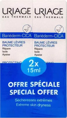 Produktbild von Uriage Bariéderm Lippenbalsam 2x15ml