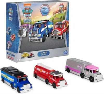 Obrázek produktu pro Tlapková Patrola Sada 3 vozidel Skye, Chase, Marshall Big Truck.