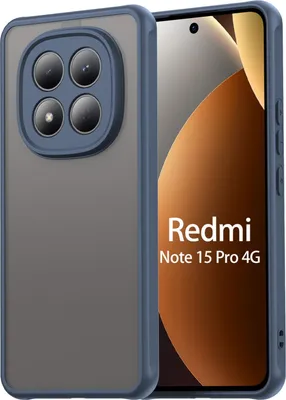 Produktbild von Handyhülle für Xiaomi Redmi Note 15 Pro 4G Matt Stoßfest Schutzhülle Back cover in Blau