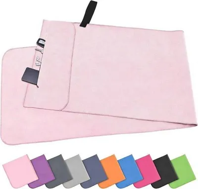 Produktbild von Famanu Fitnesshandtuch mit Reißverschluss - 120 x 50 cm - Mikrofaser - kompakt und schnelltrocknend