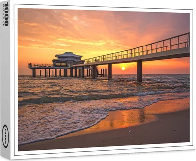 Produktbild von raxxa Premium-Puzzle "Morgenstimmung am Teehaus in Timmendorf", 1000 Teile