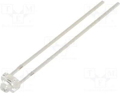 Immagine prodotto di 1 fototransistor, diametro 1,8 mm, λp max: 825 nm, 32 V, angolo di visione 24°, lente trasparente, modello BPW17N