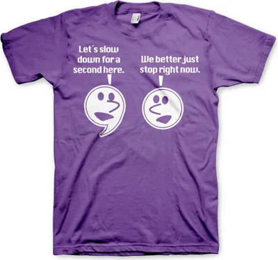Produktbild von Lets Slow Down For A Second T-Shirt - X-Large - Purple