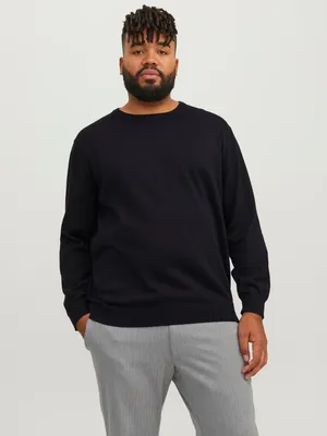 Zdjęcie produktu dla Jack & Jones 12250588_2161.3163, Czarny, EU4XL, US2XL, Okrągły dekolt, Długi rękaw, 1 szt.