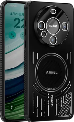 Produktbild von Magnetische Hülle für Huawei Mate 60 mit Linsenabdeckung, Aluminium Stoßfestes Schutzhülle mit Wärmeableitung Schwarz