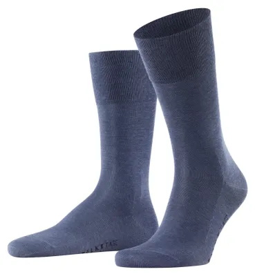 Produktbild von FALKE Herren Socken Tiago M So Fil d´Écosse Baumwolle einfarbig 1 Paar, Blau Dem