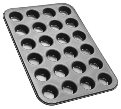 Immagine prodotto di Zenker Black Metallic Muffinform 24er, Mini-Muffin-Backblech, Backform, Muffin Form, Backzubehör, 6541