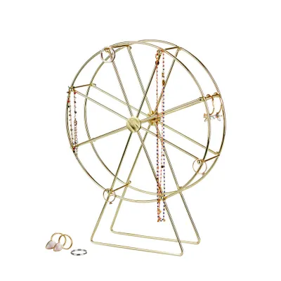 Produktbild von Balvi Golden Wheel Schmuckständer – Gold | Zubehör Jugendzimmer