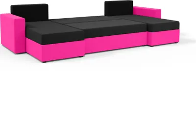 Produktbild von FEDVE Ecksofa Eckcouch mit Schlaffunktion SID mit Bettkasten form U