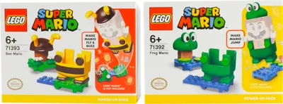Produktbild von LEGO® Super Mario Doppelpack Bienenanzug & Froschanzug - 71392 71393 NEU! 2 Sets