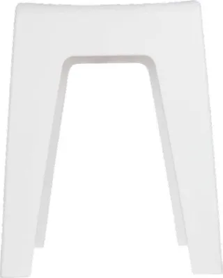 Immagine prodotto di Sgabello da bagno in plastica bianca, portata 120 kg