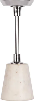 Produktbild von Kerzenhalter Fayya 200 Silber / Weiß