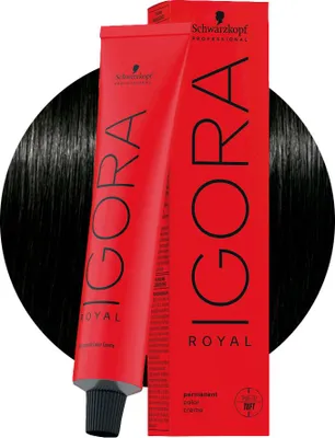 Produktbild von Schwarzkopf Igora Royal, Schwarz, 1-0, Frauen, 60 ml, Aqua, Water, Eau, Cetearyl Alcohol, Glyceryl Stearate, Ammoium Hydroxide, Ceteareth 20,..., 1 Stück(e)