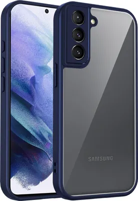 Produktbild von Hülle für Samsung Galaxy S21 FE 5G Transparente Rückseite TPU Bumper Stoßfest Handyhülle Blau