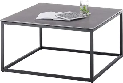 Produktbild von Couchtisch >VARNA< in anthrazit, Glas-Keramik/ Metall - 75x40x75cm (BxHxT)