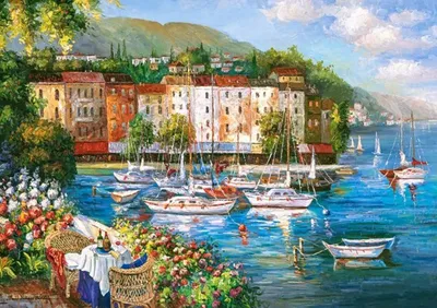 Produktbild von Castorland Harbour of Love, Puzzle 500 Teile