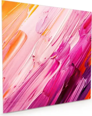 Produktbild von Küchenrückwand Spritzschutz Glas mit Motiv Pinselstriche 40 x 40 cm