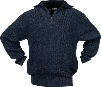 Obrázok produktu pre Sveter veľkosť XXL čierna/modrá škvrnitá