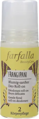 Produktbild von Farfalla Frangipani, Blumig-sanfter Deo Roll-on Bio 50ml