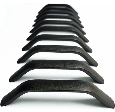 Produktbild von 10 Stück Möbelgriffe, moderne Schubladenknöpfe, Griffe für Möbel und Schränke, schwarz – 128 mm