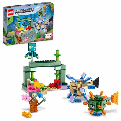 Productafbeelding van Minecraft: De Wachteruitdaging. Onderwateravontuur. Kinderspeelgoed vanaf 8 jaar. Cadeau voor kinderen met figuren en wezens