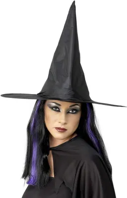 Produktbild von Halloween Hexenhut Kostümaccessoire schwarz - Einheitsgröße
