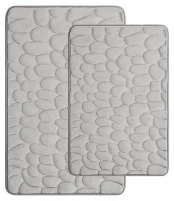Produktbild von Set aus 2 Antirutsch-Badematten mit Memory-Schaum, 40 x 60 cm und 50 x 80 cm