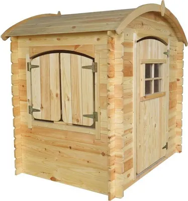 Produktbild von Spielhaus Colour Park - 1,05 x 1,30 Meter aus 19 mm Blockbohlen