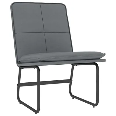 Zdjęcie produktu dla vidaXL Fotel wypoczynkowy Szary 54x75x76 cm Sztuczna skóra