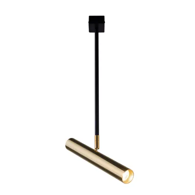 Immagine prodotto di Faretto in ottone su tubo nero 1xGU10 4W AKADI 8879 Amplex