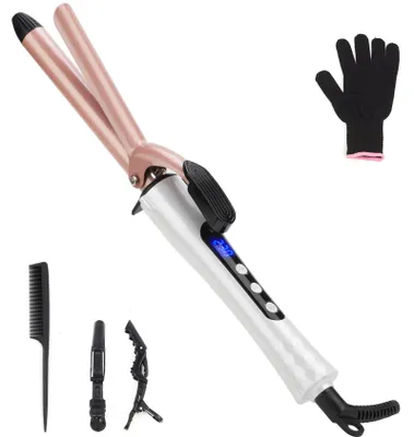 Obrázek produktu pro Kulma na vlasy - Keramická - 19 mm - Teplota nastavitelná 100 až 230 °C