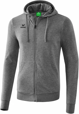 Produktbild von Erima Kapuzensweatjacke Kinder - Grau Melange