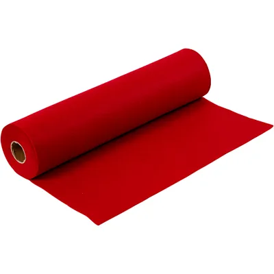 Produktbild von Bastelfilz, B 45 cm, Dicke 1,5-2 mm, 180-200 g, Altrot, 5 m/ 1 Rolle [HOB-45016]