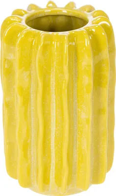 Produktbild von Kaktusförmige Keramikvase mit gerillter Oberfläche für stilvolle Deko, 4 Stück